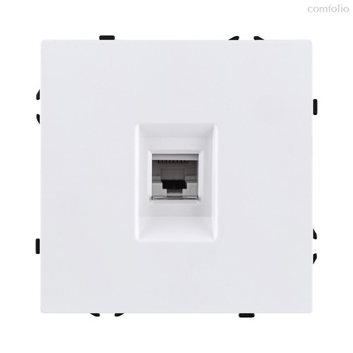 Розетка Ethernet RJ45 Cat.6, белый матовый Kollinger Eclipse EC-017WH - Kollinger