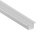 встраиваемый алюминиевый профиль под шпаклевку, 40х76х2000. Цвет: Белый матовый, RAL9003, Сер - Donel