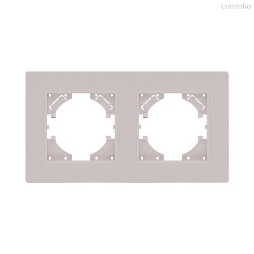 Рамка 2-постовая, кашемир матовый Kollinger Eleganz Plex EP2CM - Kollinger