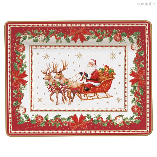 Поднос декоративный Christmas Heritage, 14х11 см - Easy life