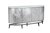 Комод серебристый с декором 182x41x97см - Garda Decor