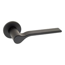 Дверная ручка на круглом основании Fratelli Cattini "CINQUE" 7FS-NM матовый черный - Fratelli Cattini