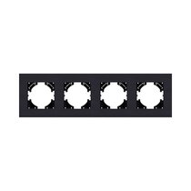 Рамка 4-постовая, черный Kollinger Reflex AL RA4BK - Kollinger