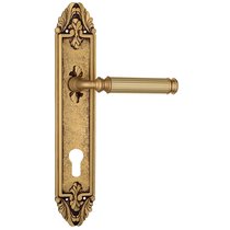 Дверная ручка Venezia Mosca CYL на планке PL90 французское золото - Venezia Collezione