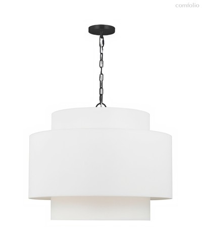 Чёрная люстра Ларедо, цвет матовый черный - Louvre Home