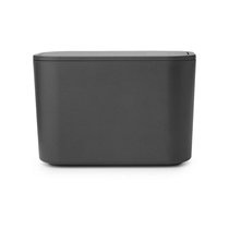 Контейнер для мусора настольный Brabantia 8х15 см, темно-серый, пластик