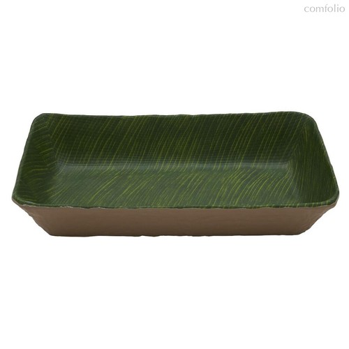 Салатник 32,5x17,6x6,5 см прямоуг. Green Banana Leaf пластик меламин - P.L. Proff Cuisine