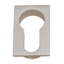 Накладка под цилиндр на прямоугольном основании Fratelli Cattini CYL 4FS-NI матовый никель 2 шт. - Fratelli Cattini