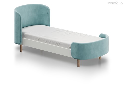 Кровать KIDI Soft для детей от 3 до 7 лет (бирюзовый) - Ellipse