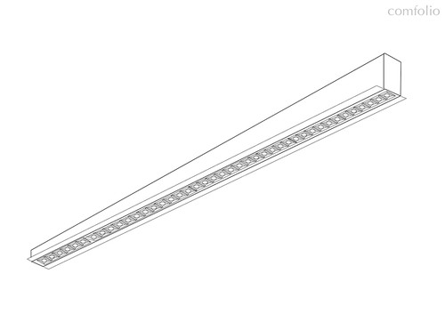 Donolux LED Eye св-к встраиваемый, 60W, 1607х48мм, H36мм, 4630Lm, 48°, 3000К, IP20, корпус черный, ч, цвет черный - Donolux
