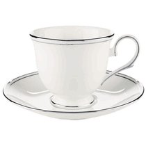 Чашка чайная с блюдцем Lenox "Федеральный,платиновый кант" 180мл