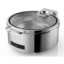 Мармит электрический 6,8 л круглый сухой нагрев без воды с откидной крышкой d36 см TERNI - SUNNEX