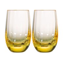 Набор стопок для водки Moser Оптик 80 мл, 2 шт, желтый, п/к - Moser