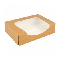 Коробка для суши/макарон с окном 17,5*12*4,5 см, натуральный, 50 шт/уп, бумага, Garcia d - Garcia De Pou