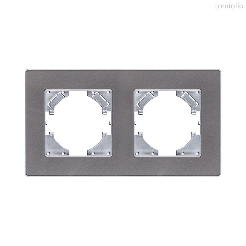 Рамка 2-постовая, серый Kollinger Eleganz Acryl EA2GY - Kollinger