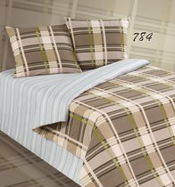 Комплект постельного белья ПА-3-784 Евро Поплин с наволочками 70х70х2шт. - АльВиТек