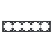 Пятиместная рамка классик 35950 MB, черный сатин - Rikett