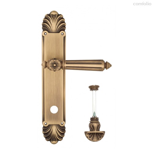 Дверная ручка Venezia Castello WC-4 на планке PL87 матовая бронза - Venezia Collezione