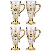 Набор Из 4-Х Кружек Lefard Gold Glass 250 мл Высота 16,5 см.
