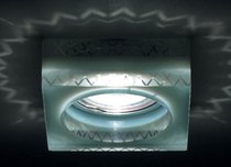 Donolux Светильник встраиваемый декоративный хрустальный, хром D 85х85 H 68 мм, галог. лампа MR16 GU - Donolux