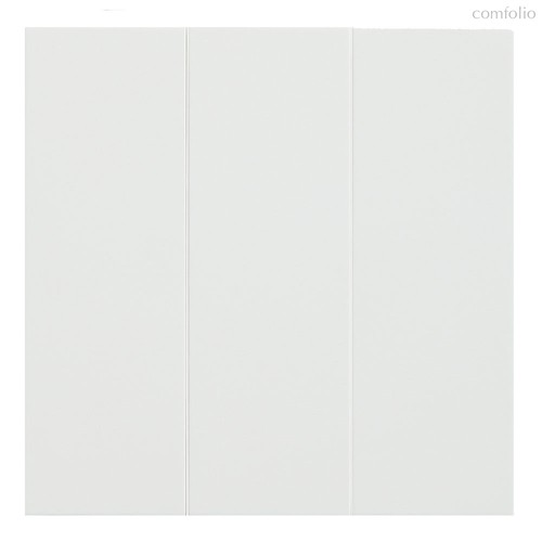 Клавиши трехклавишного выключателя 35661 MW, белый сатин - Rikett