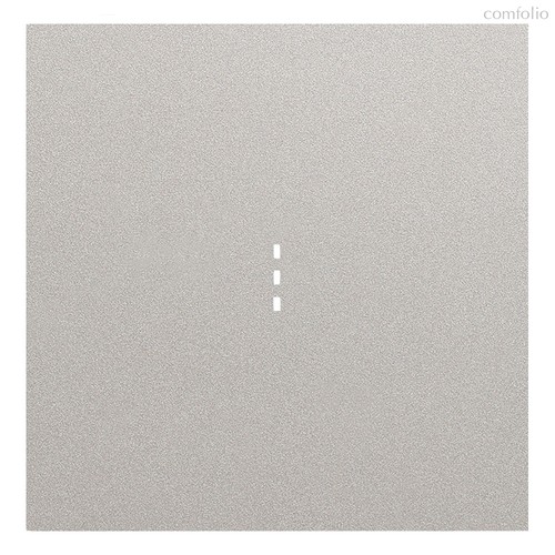 Клавиша одноклавишного выключателя с подсветкой 35602 PL, платина - Rikett