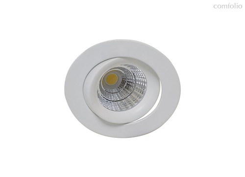 Donolux LED Basis Светильник, встраиваемый,7Вт,3000К, 441Лм, 38d,D85H68, IP45, корпус белый+источник - Donolux
