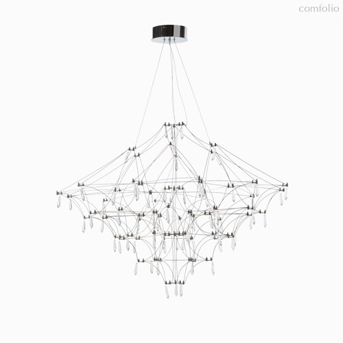 Подвесной светильник Spider диаметр 100, цвет хром/прозрачный - Cosmo