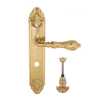 Дверная ручка Venezia Monte Cristo WC-4 на планке PL90 полированная латунь - Venezia Collezione