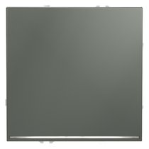 Проходной переключатель встраиваемый VOLTUM S70 одноклавишный с подсветкой 10А, (титан)