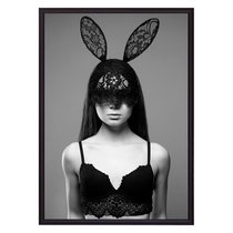 Девушка в маске с ушками, 21x30 см - Dom Korleone