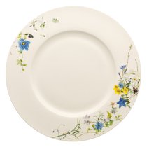 Тарелка обеденная с бортом Rosenthal Альпийские цветы 28 см, фарфор костяной, 28 см - Rosenthal
