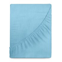 Простыня "Verossa" Melange На Резинке 140/200/20 борт 20 Aqua, 140x200x20 - Nordtex