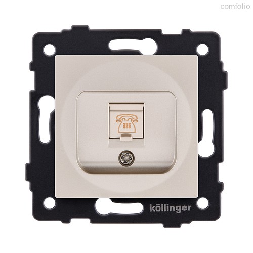 Розетка телефонная RJ11, золотой Kollinger REA-009GD для Aspekt, Eleganz, Reflex - Kollinger