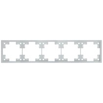 Пятиместная рамка 35850 SV, серебро - Rikett