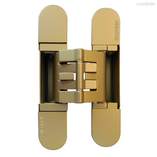 KUBICA K2760CM DXSX, OS петля скрытая универсальная МАТОВОЕ ЗОЛОТО (60 kg) - Koblenz