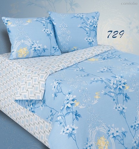 Комплект постельного белья ПА-3-729 Евро Поплин с наволочками 70х70х2шт. - АльВиТек