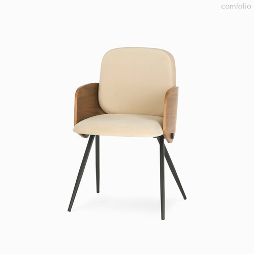 Обеденный стул Isla, цвет бежевый/матовый черный - Cosmo