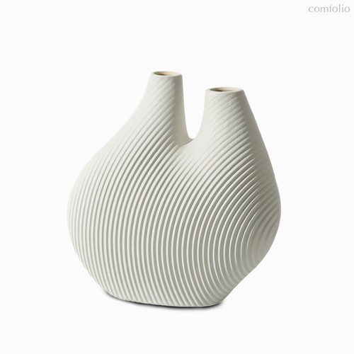 Ваза Texture высота 13, цвет белый - Cosmo