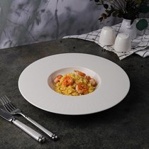 Тарелка глубокая 320 мл d 30,5 см h3,8 см Neo Silk 12шт., цвет белый - Noble