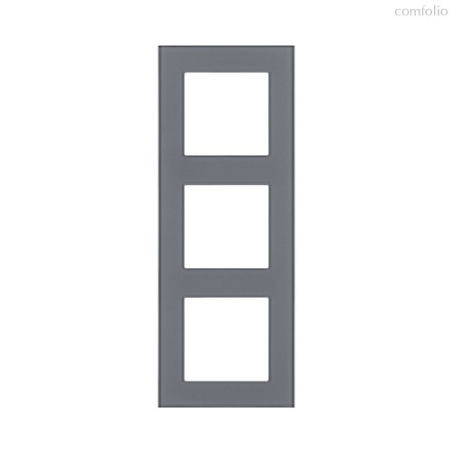 Рамка 3-постовая, стекло серый Kollinger Asthetik AS3GY - Kollinger