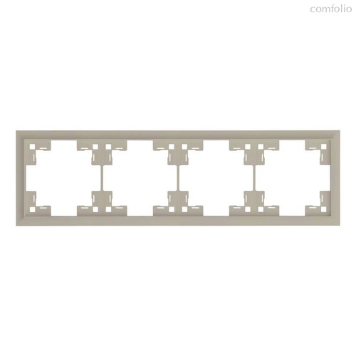 Четырехместная рамка классик 35940 LT, латте - Rikett