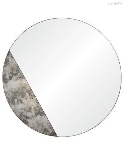 Круглое зеркало в раме Хьюз, цвет серебряный - Louvre Home