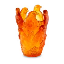 Ваза Decor de Table Pate de Verre Cristal Орел 30 см, хрустальное тесто, темно-янтарная, п/к - Decor De Table