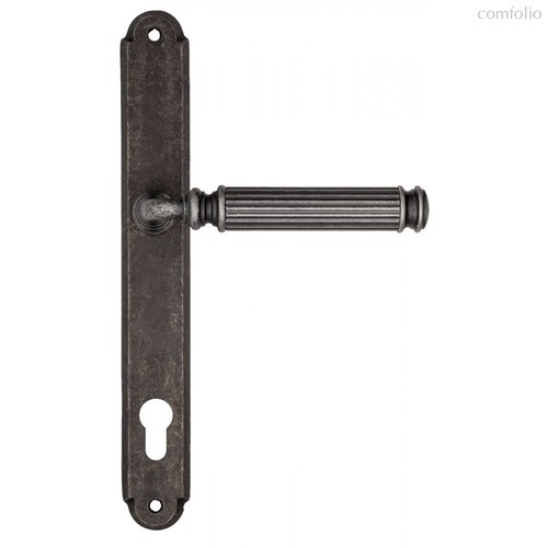 Дверная ручка на планке Fratelli Cattini "ENCIA" CYL PL01-IA античное серебро - Fratelli Cattini