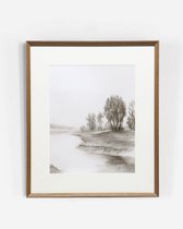 Интерьерный постер Quiet Stream-II, цвет бежевый - Louvre Home