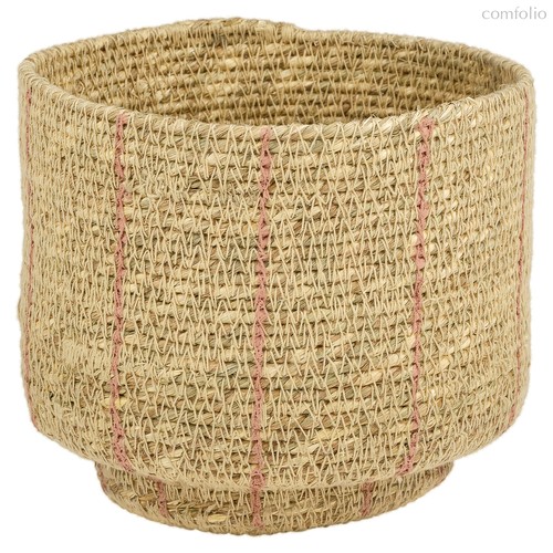 Кашпо плетеное Red stripe - Covali