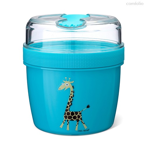 Ланч-бокс с охлаждающим элементом N'ice Cup™ Giraffe бирюзовый, цвет бирюзовый - Carl Oscar