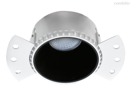 Click-Click Светильник встраиваемый, MR16, LED, GU10, IP20, черный , D85хH55 мм. Монтаж. D85мм, без лампы - Donolux