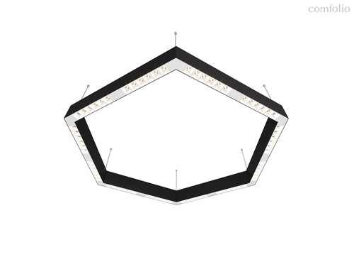 Donolux LED Eye-hex св-к подвесной, 72W, 900х780мм, H71,5мм, 8840Lm, 48°, 3000К, IP20, корпус черный, цвет черный - Donolux